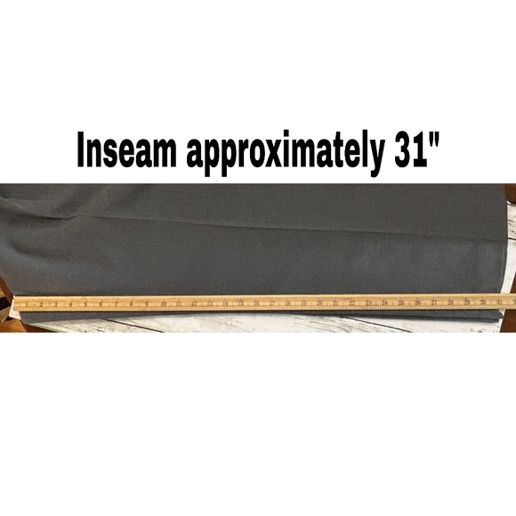 Towncraft Men’s Gray Double Pleated Trousers (Size 36) - Picture 8 of 9